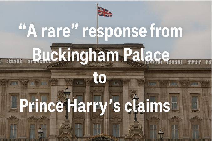 “Una rara” respuesta del Palacio de Buckingham a las afirmaciones del Príncipe Harry